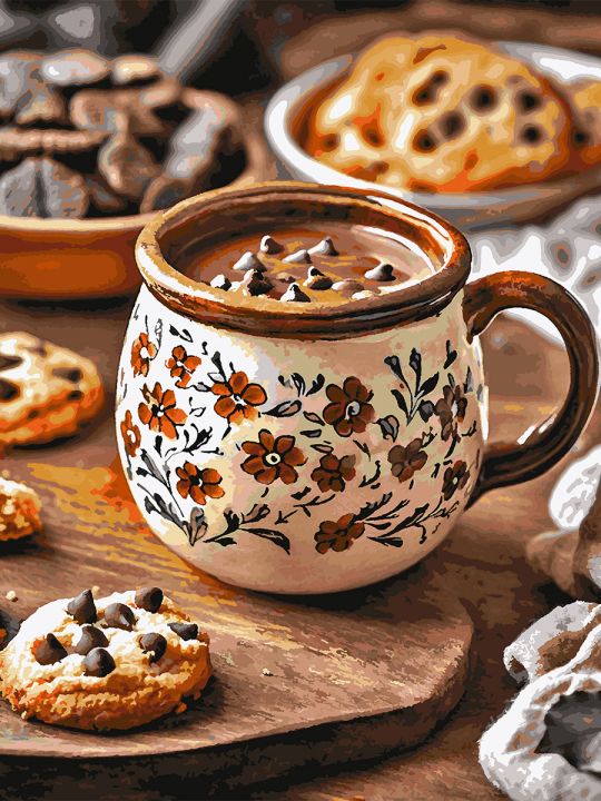 Картина по номерам без подрамника «Вкус шоколада» 130x100 см