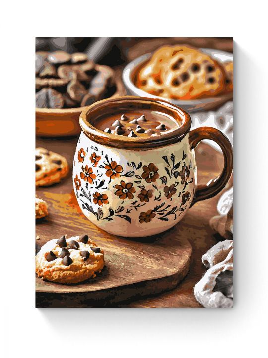 Картина по номерам на подрамнике «Вкус шоколада» 90x70 см