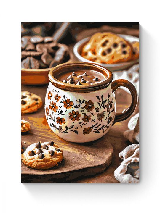 Картина по номерам на подрамнике «Вкус шоколада» 80x60 см