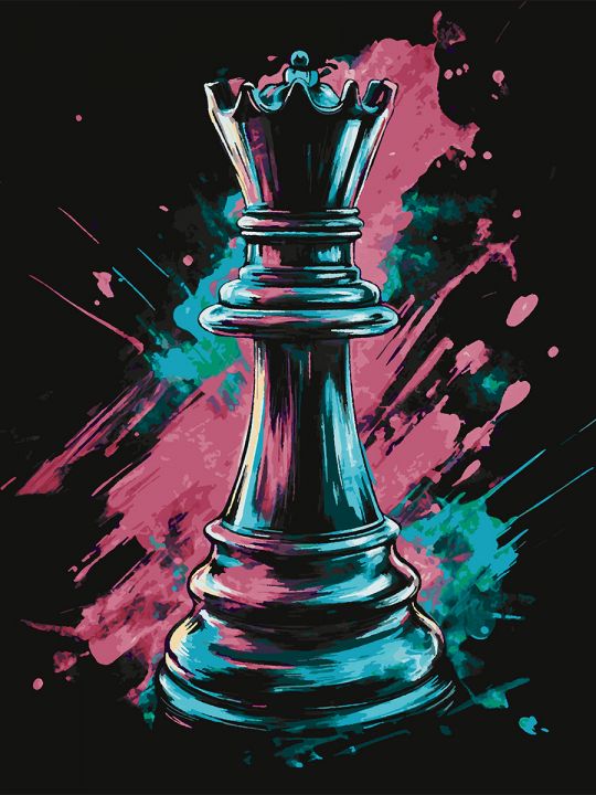 Картина по номерам без подрамника «Ферзь» 130x100 см