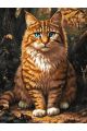Картина по номерам без подрамника «Рыжий кот» 130x100 см