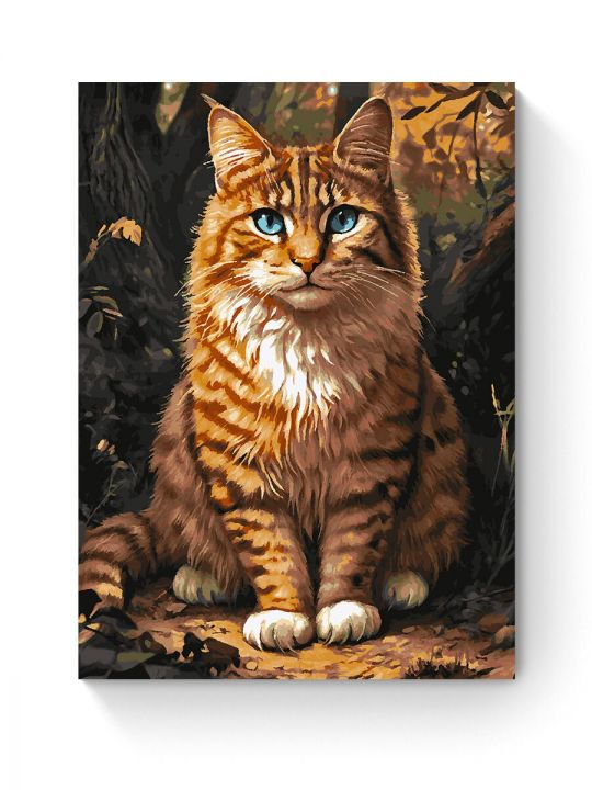 Картина по номерам на подрамнике «Рыжий кот» 90x70 см