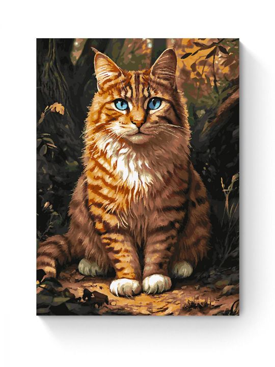 Картина по номерам на подрамнике «Рыжий кот» 80x60 см