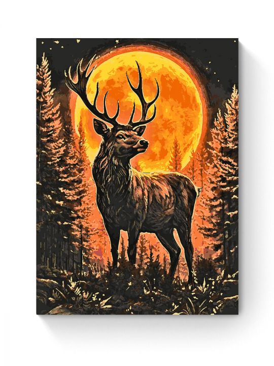 Картина по номерам на подрамнике «Зов Луны» 90x70 см