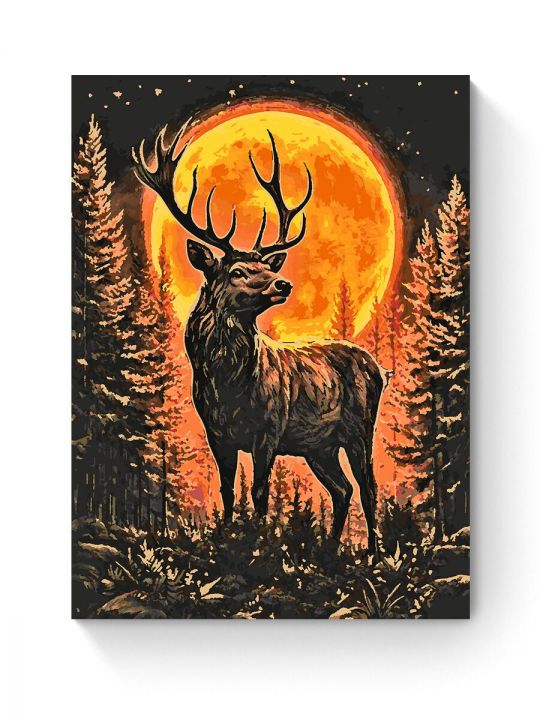 Картина по номерам на подрамнике «Зов Луны» 80x60 см