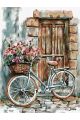 Картина по номерам без подрамника «Велосипед» 80x60 см
