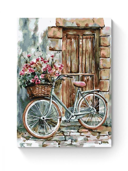 Картина по номерам на подрамнике «Велосипед» 90x70 см