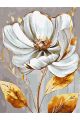 Картина по номерам на подрамнике «Белый цветок» 90x70 см