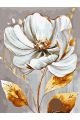 Картина по номерам без подрамника «Белый цветок» 80x60 см