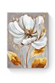 Картина по номерам на подрамнике «Белый цветок» 90x70 см