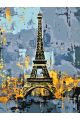 Картина по номерам без подрамника «Башня Парижа» 80x60 см