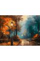 Картина по номерам без подрамника «Осенний парк» 130x100 см