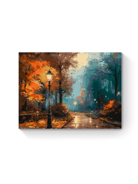 Картина по номерам на подрамнике «Осенний парк» 80x60 см