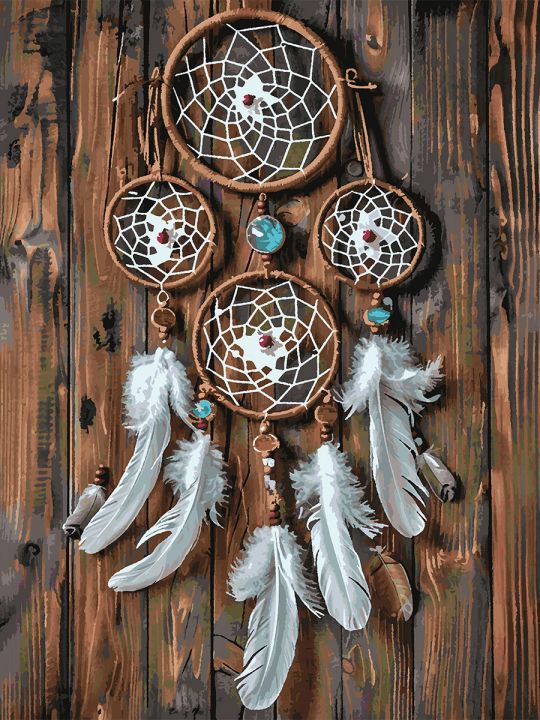 Картина по номерам без подрамника «Ловец снов» 130x100 см