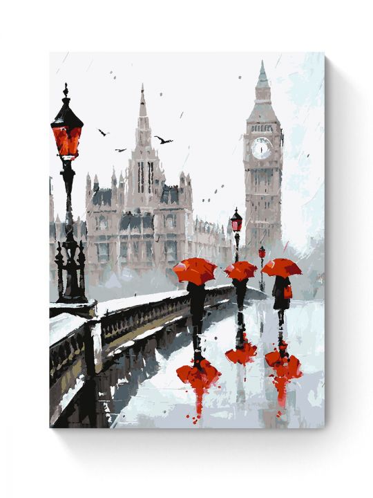 Картина по номерам на подрамнике «Лондон» 90x70 см