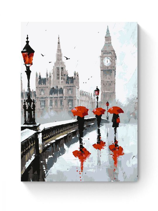 Картина по номерам на подрамнике «Лондон» 80x60 см