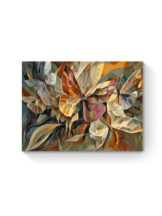 Картина по номерам на подрамнике «Бабочки» 90x70 см