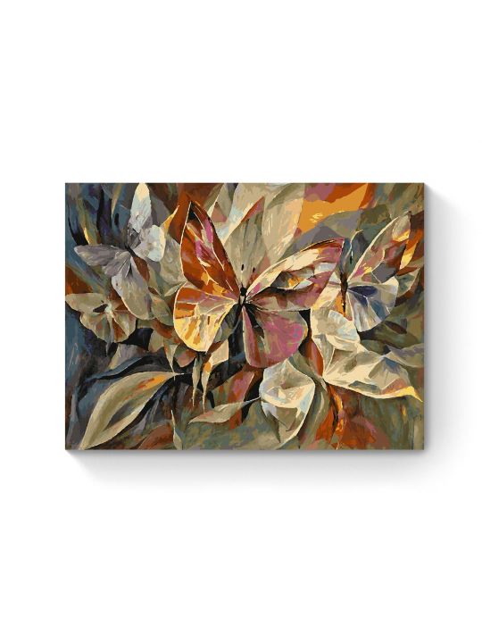 Картина по номерам на подрамнике «Бабочки» 80x60 см