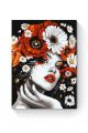 Картина по номерам на подрамнике «Дева в маках» 90x70 см