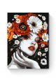 Картина по номерам на подрамнике «Дева в маках» 80x60 см