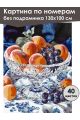 Картина по номерам без подрамника «Персики» 130x100 см