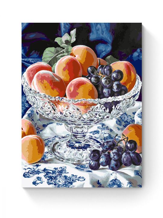 Картина по номерам на подрамнике «Персики» 90x70 см