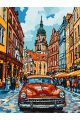 Картина по номерам на подрамнике «Ретро-авто» 80x60 см