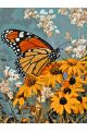 Картина по номерам без подрамника «Бабочка» 130x100 см