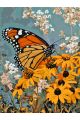 Картина по номерам без подрамника «Бабочка» 80x60 см