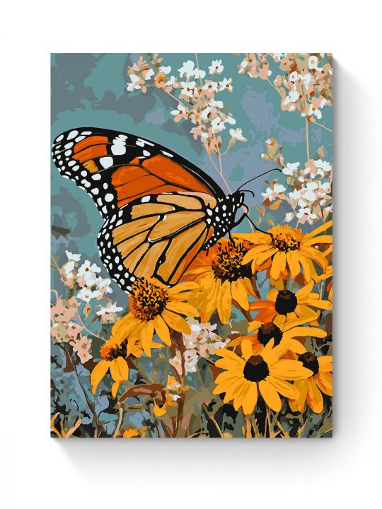 Картина по номерам на подрамнике «Бабочка» 90x70 см