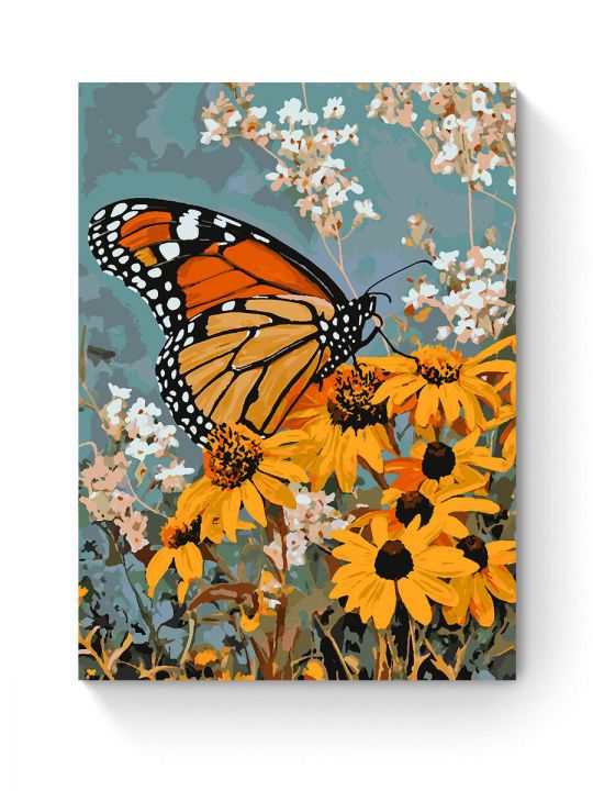 Картина по номерам на подрамнике «Бабочка» 80x60 см