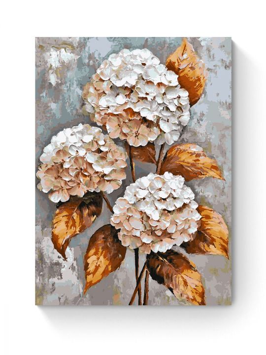 Картина по номерам на подрамнике «Гортензия» 90x70 см