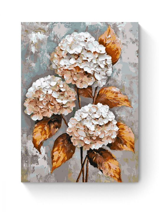 Картина по номерам на подрамнике «Гортензия» 80x60 см
