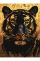 Картина по номерам без подрамника «Золотой тигр» 130x100 см
