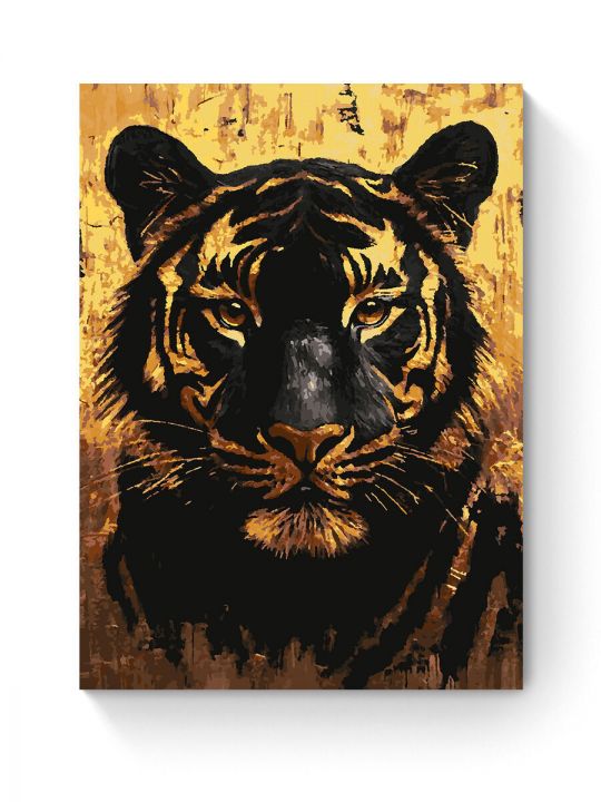 Картина по номерам на подрамнике «Золотой тигр» 80x60 см