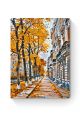 Картина по номерам на подрамнике «Осенняя улица» 90x70 см