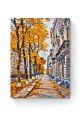 Картина по номерам на подрамнике «Осенняя улица» 80x60 см
