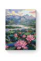 Картина по номерам на подрамнике «Озеро лотосов» 90x70 см
