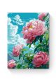 Картина по номерам на подрамнике «Розовые пионы» 90x70 см