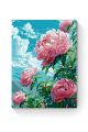 Картина по номерам на подрамнике «Розовые пионы» 80x60 см