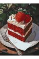 Картина по номерам без подрамника «Кусочек торта» 130x100 см