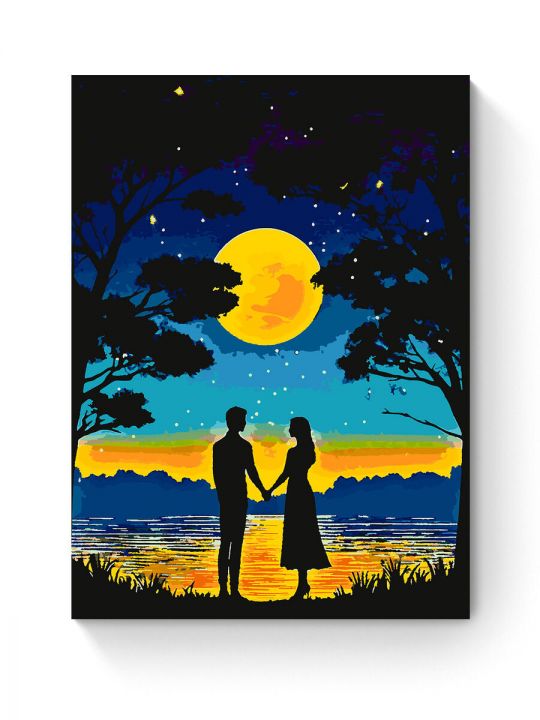 Картина по номерам на подрамнике «Влюбленные» 90x70 см