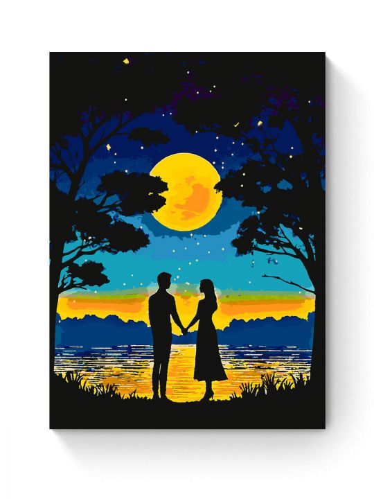 Картина по номерам на подрамнике «Влюбленные» 80x60 см