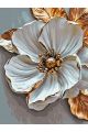 Картина по номерам на подрамнике «Белый цветок» 90x70 см