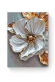 Картина по номерам на подрамнике «Белый цветок» 90x70 см