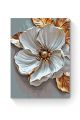 Картина по номерам на подрамнике «Белый цветок» 80x60 см