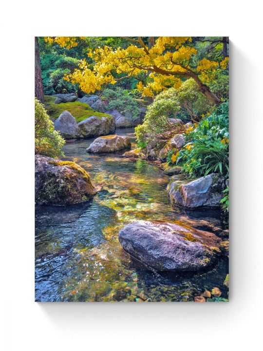 Алмазная мозаика на подрамнике «Горный ручей» 50x40 см