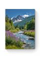 Алмазная мозаика на подрамнике «Горная долина» 90x70 см