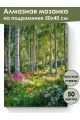 Алмазная мозаика на подрамнике «Лесные цветы» 50x40 см