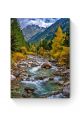 Алмазная мозаика на подрамнике «Осень в горах» 70x50 см